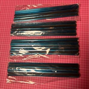 Blue Metallic covers for car vents